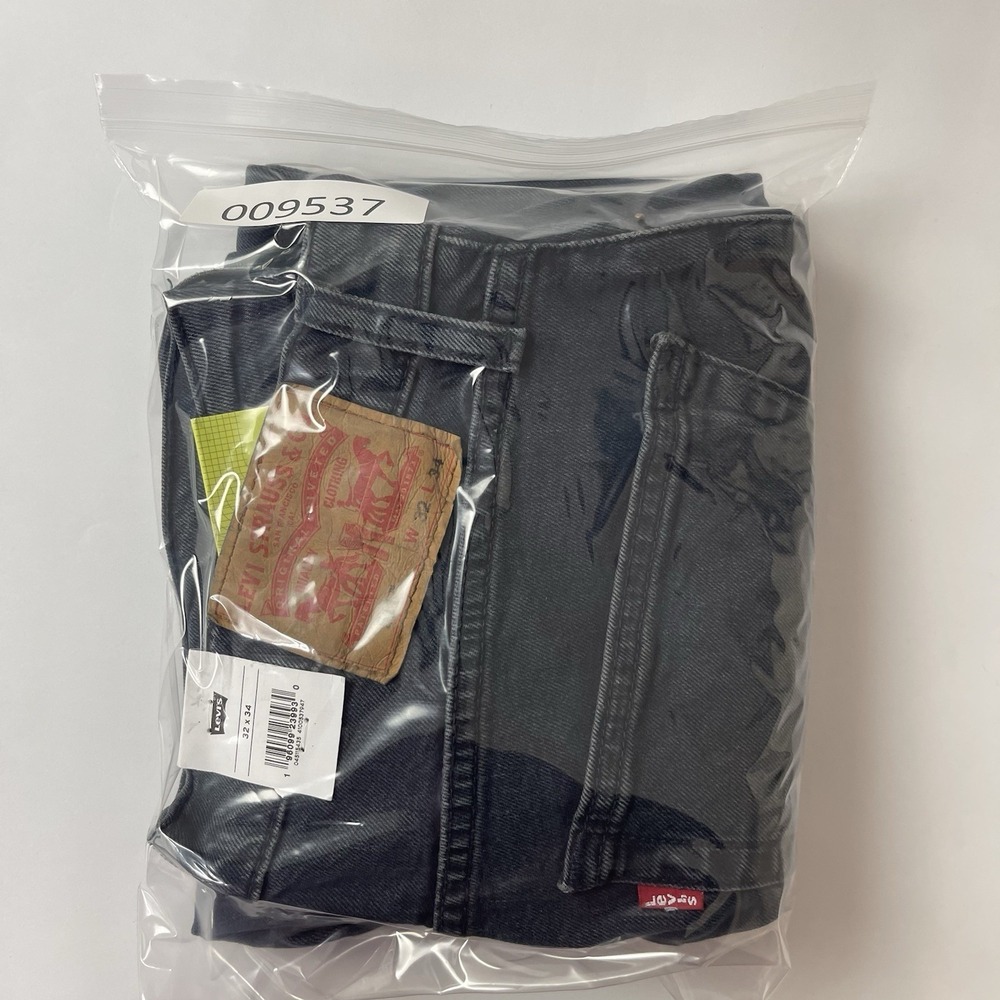 Levis 511 Jeans Men 32x34 Black Slim Fit Dark Wash Stretch Denim Grunge Goth NEW - Picture 10 of 10
